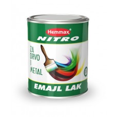 Hemmax NITRO emajl za drvo i metal tamno braon 0,75 litara